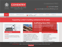 Tablet Screenshot of coventryscaffolding.com